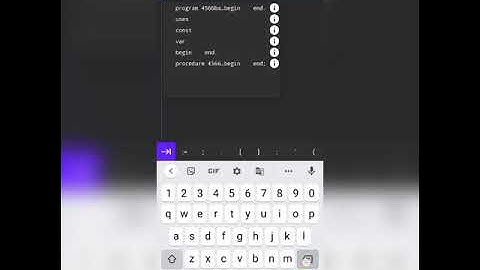 cara menghitung luas persegi panjang dengan menggunakan Pascal di hp (logika dan algoritma)