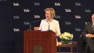 Secretary Hillary Rodham Clinton ’73 Accepts the Yale Law School Award of Merit