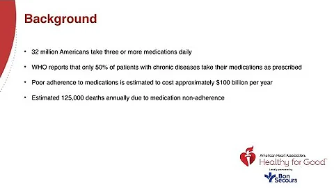 American Heart Association Webinar: Medication Adherence