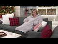 The Comfy 1/4-Zip Sherpa Teddy Bear Wearable Blanket on QVC