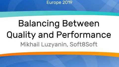 Balancing between quality and performance in WebGL apps - Verge3Day Europe 2019
