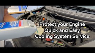 Service your Radiators Cooling System: Coolant Flush Honda Civic