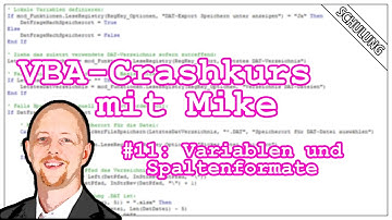 VBA-Programmieren mit Mike | Projekt - Crash-Kurs zu VBA (Teil 12)