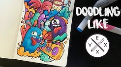 DOODLING LIKE VEXX *He Commented!!* - Durasi: 2.55. 