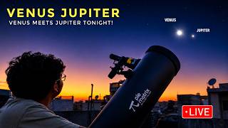 LIVE Venus Jupiter Closest Conjunction 2026 Telescope View