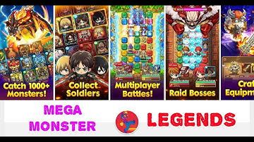 Mega Monster Legends! RPG puzzle match 3! First play review!