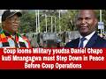 Middle rank Military yoyamuka youdza Daniel Chapo kuti Mnangagwa Must go in peace Before Coup