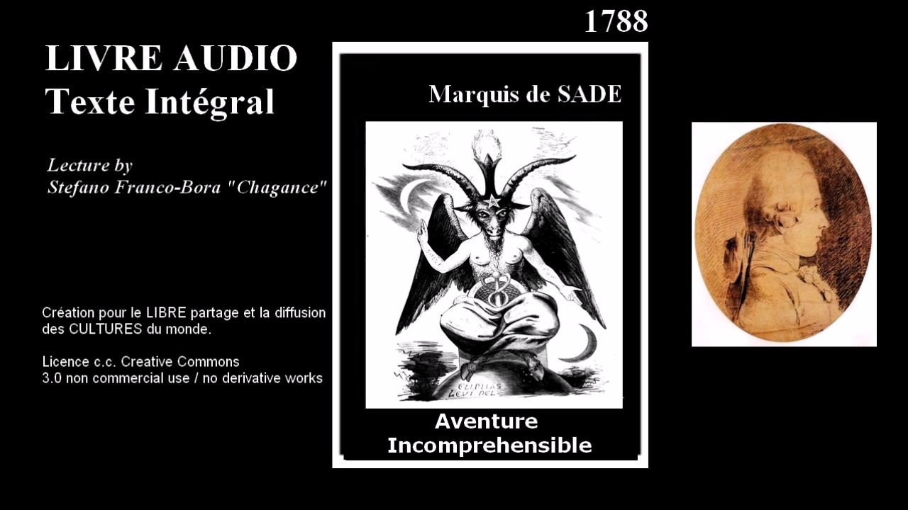 LIVRE AUDIO # Marquis de Sade 1788 Aventure incomprehensible # by