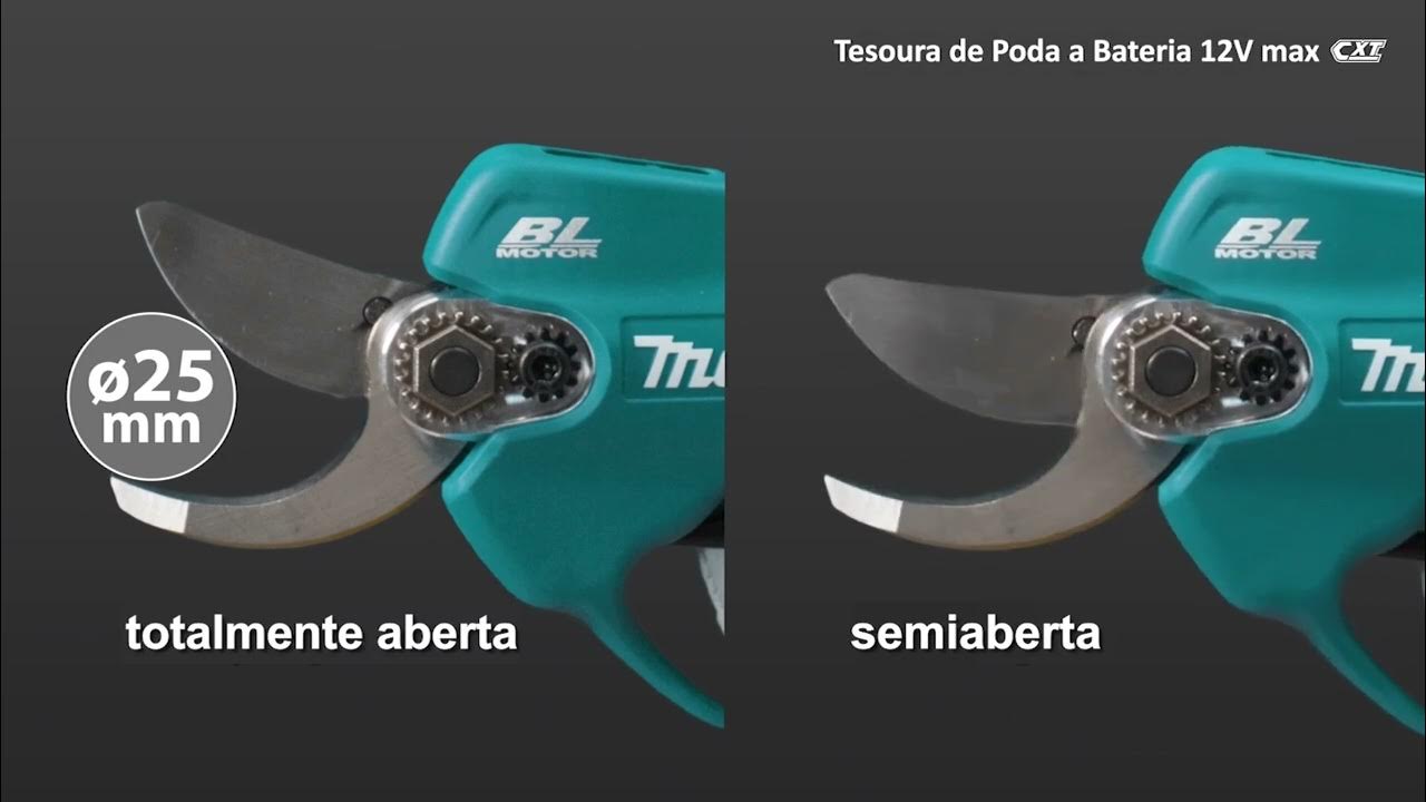 Tesoura Poda a Bateria da Makita modelo UP100D 