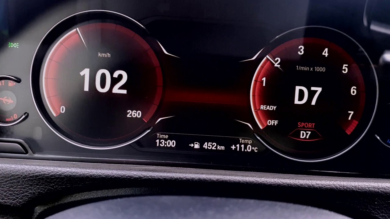 BMW F30 LED instrument cluster YouTube