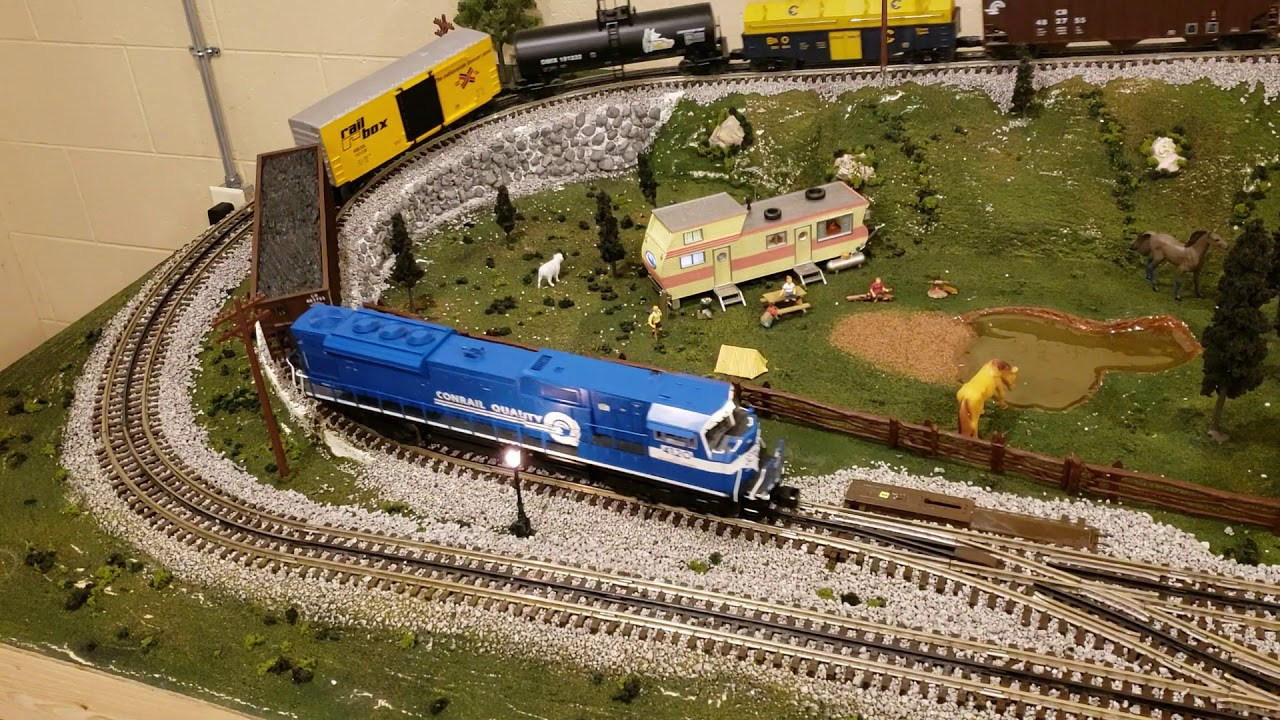 Conrail 4120 O Scale New Layout (Part 2) - YouTube