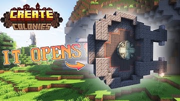 I Made a Create Mod Vault Door - Create Colonies