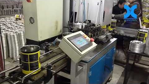 YONGXIN X001 XYGX 0.25 5L tin can making line video
