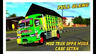 MOD TRUK CANTER OPPA MUDA OLENG!!! BUSSID!!!BUS SIMULATOR INDONESIA