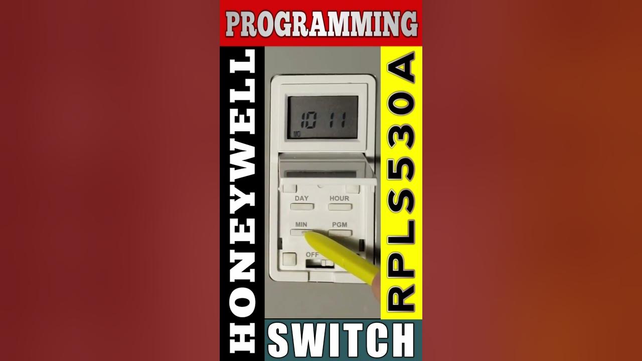 HONEYWELL RPLS530A SETTING THE TIME YouTube