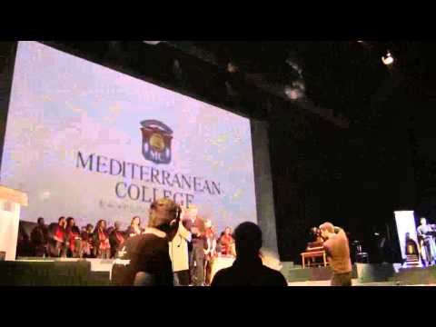 Ν. Λυγερός - τελετή αποφοίτησης του Mediterranean College. 12/03/2012