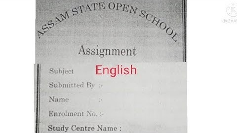 ASOS ENGLISH ASSIGNMENT 2021// @letslearnNgrow