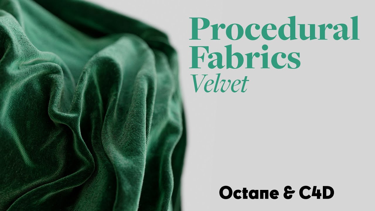 Cinema 4D Tutorial - Procedural Velvet Fabric (Octane) 