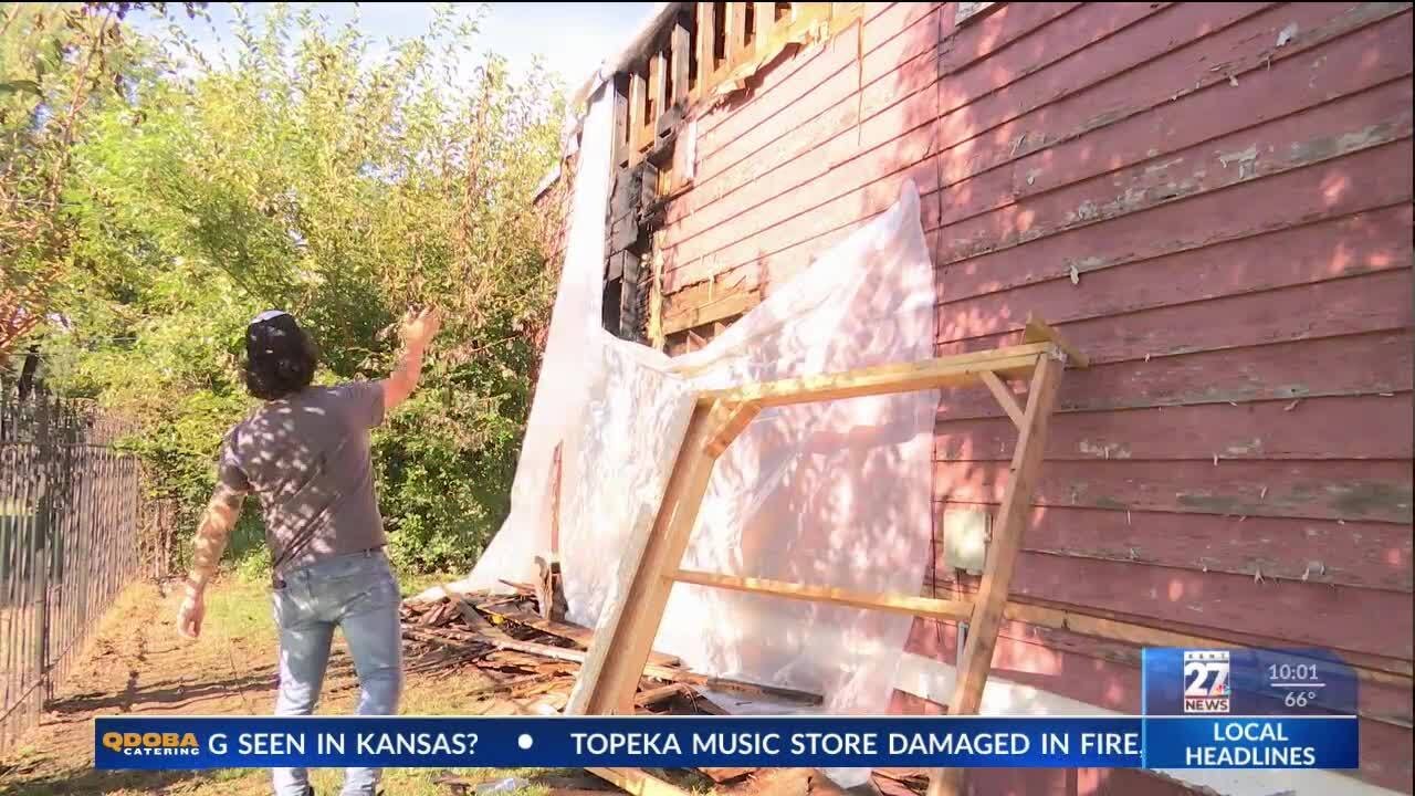 Topeka music store damaged in fire, loses several guitars