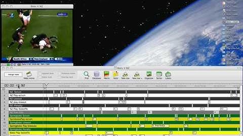 Sportscode Video Tutorial - Working with the timeline