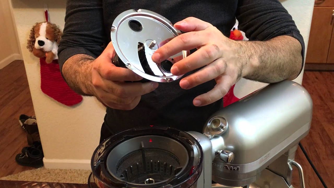 Stand mixer slow juicer attachment, KitchenAid