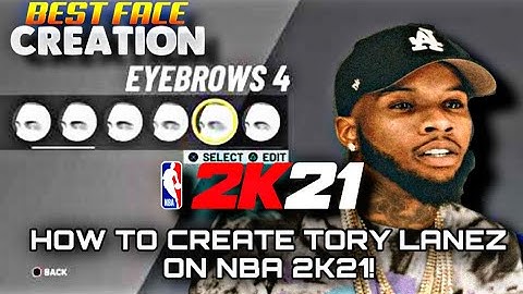 BEST TORY LANEZ FACE CREATION TUTORIAL UPDATED NBA 2K21 MOST REALISTIC