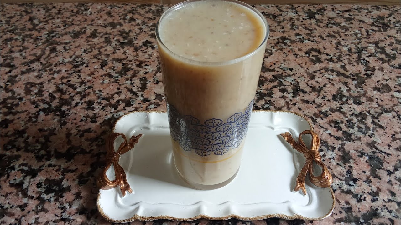 مشروب صحي جدا لاطفالكم خاصة في فترة الفروض بالتمر  وبحبتين موز 🍌 