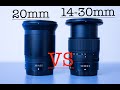 Nikon Z 20mm F1.8S VS Nikon Z 14-30mm F4S. Picture quality, Diffraction and Focus Breathing.