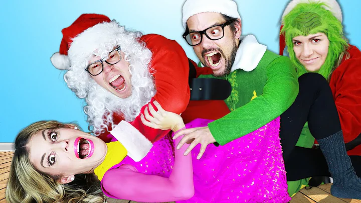 Surviving 24 HOURS in a GIANT Holiday Movie - Rebe...