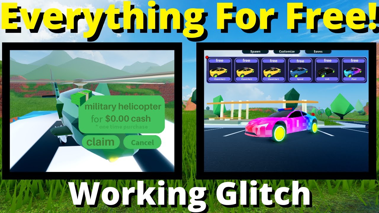 Roblox Jailbreak Brand New Everything For Free Glitch How To
