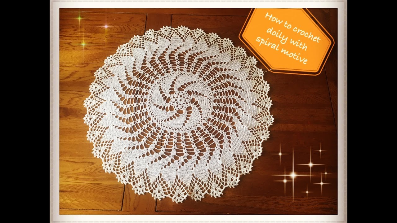 GALAXY Crochet Pattern-scintillanti SPIRALI howb SERIE Doily 
