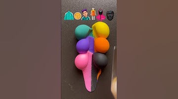 Guess the mixed clay Colormixing of squid game characters?? #squidgame2 #satisfying #오징어게임