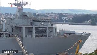 Ex HMS BULWARK TRANSFORMED AS NDM OIAPOQUE G350 FOR THE BRAZILIAN NAVY AT DEVONPORT NAVAL BASE