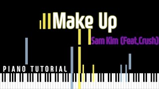 Video thumbnail of "[ Piano Tutorial ] SAM KIM(샘김) _ Make Up (Feat. Crush) Instrumental Piano Cover by Double and Half"