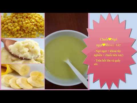 Thực đơn tập ăn dặm cho con yêu từ 5 - 6 tháng tuổi | Mua đặc sản 3 miền