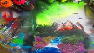 Pyramides in the Nature - Spray Paint Art | NovaSprayArt