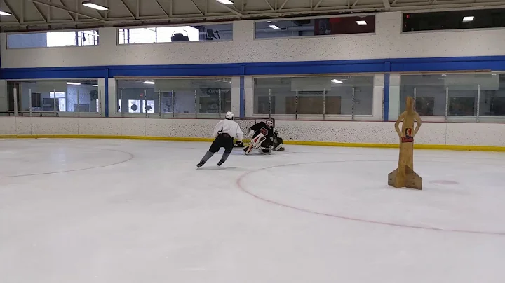 Goalie/Shooting drill: Nick Lappin Luke Kania (G)