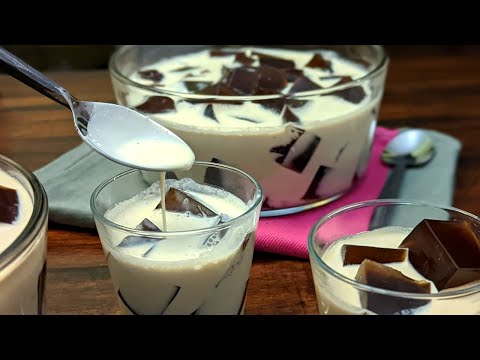 Ensalada de Gelatina de Café. Postre fácil! Recetas Con Alcohol y Sin Alcohol.