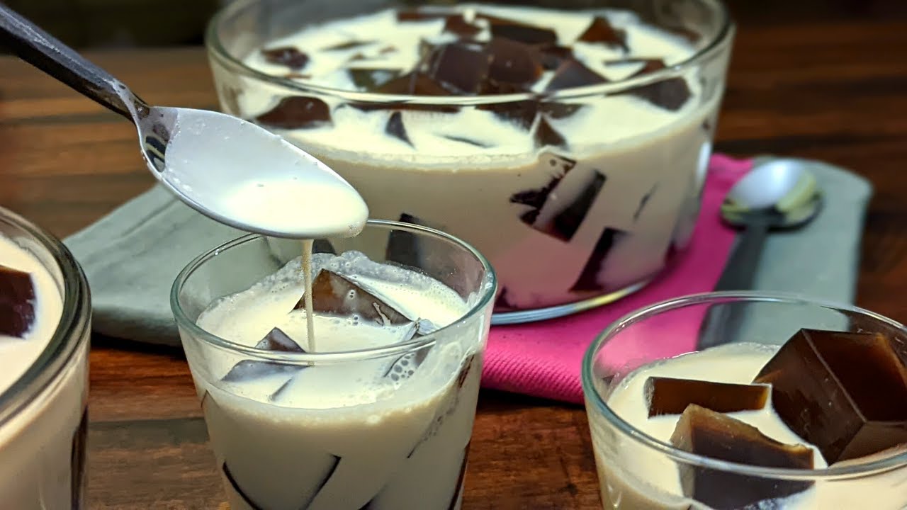 Ensalada de Gelatina de Café.  Postre fácil!  Recetas Con Alcohol y Sin Alcohol.