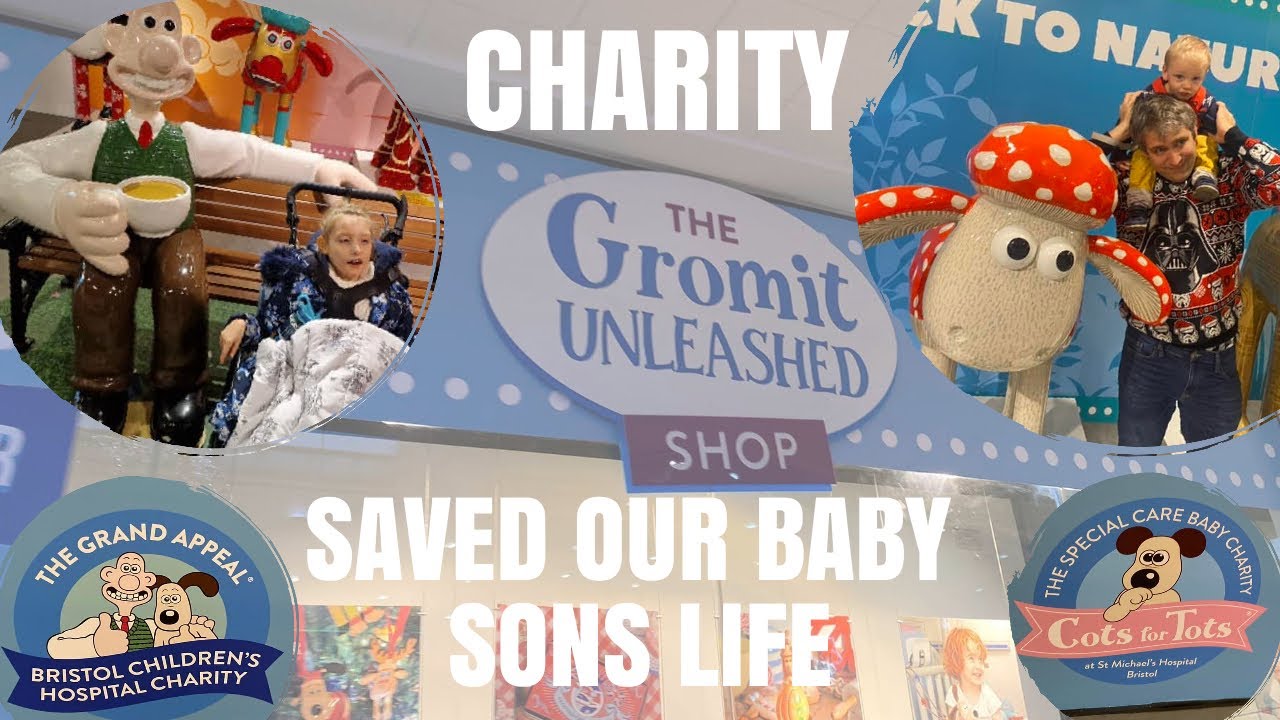 WALLACE AND GROMITS GRAND APEAL COTS FOR TOTS CHARITY BRISTOL SHOP