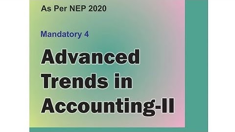 Mcom sem 2 advance trends in accounting (tally) previous year question paper solution #mcomsem2