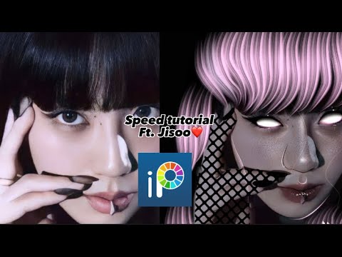Speed neon edit tutorial ft. Jisoo #fyp #blackpinkjisoo #ibispaint #neonedit