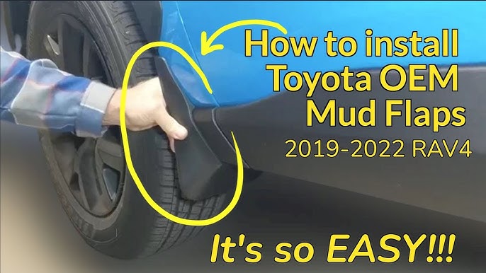 Storage - (2019-2024): 12 Rubber Space, Cup Console. YouTube RAV4 Holders, Set. for Mats Pads Non-Slip Toyota