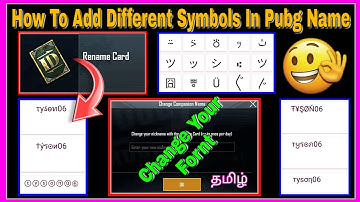 How To Add Different Symbols and Fonts in Pubg Mobile In Tamil | Tyson Noob Gamer|