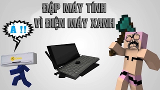 CrisDevilGamer đập máy tính vì điện máy xanh | Phiên bản hoạt hình Minecraft