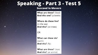 5.3 | Speaking - Part 3 - Test 5 | Succeed In Movers