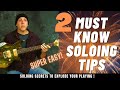 2 Must Know Top Soloing Tips to Catapult your Guitar Solos - so easy!
