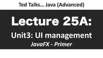 CSCI2120 - Lecture 25A  Unit4-UI - JavaFX Primer