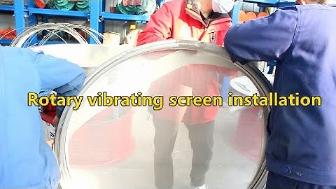 Rotary vibrating screen installation