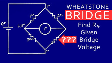 Find Unknown Resistance Given Bridge Voltage | Unbalanced Wheatstone Bridge Circuit